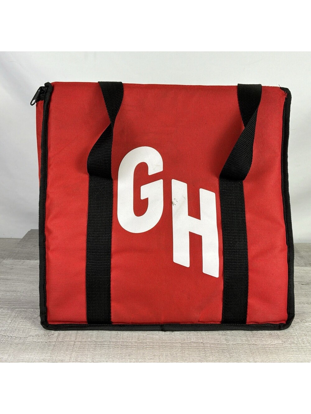 Grubhub GH Red Insulated Pizza Bag Food Delivery Cooler Tote Bag